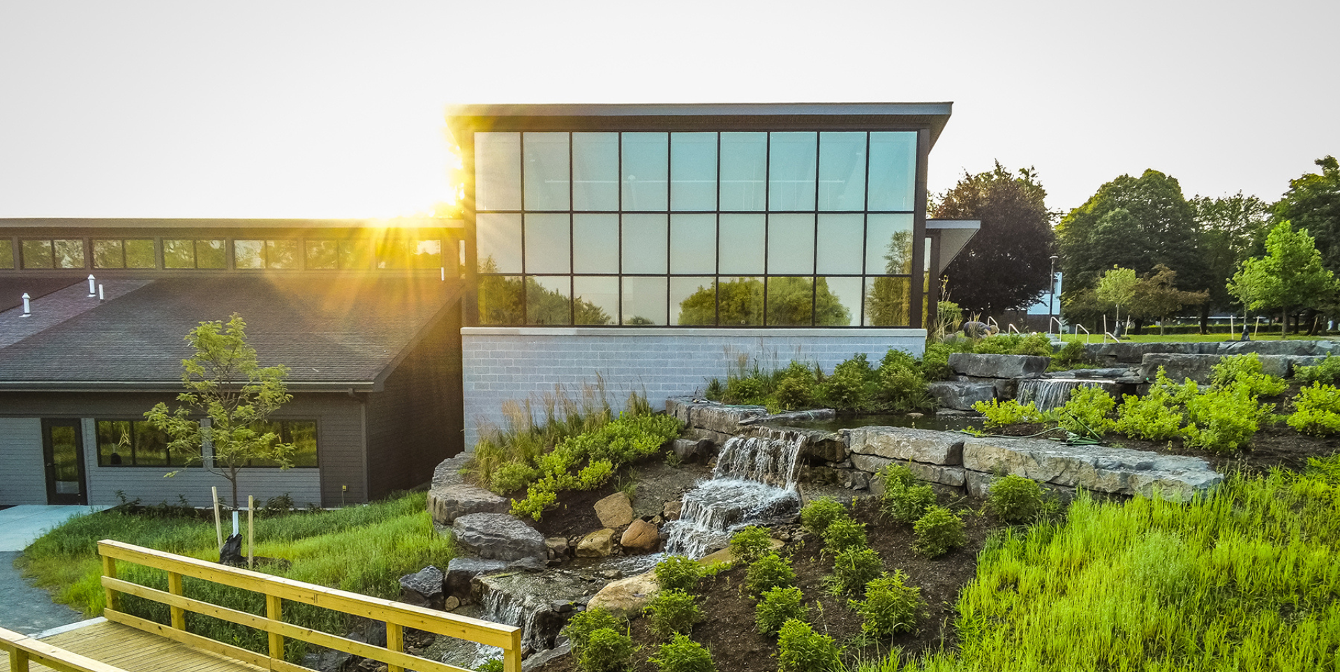 NATURAL 34-ACRE CAMPUS WITH 14 BUILDINGS AND ORGANIC LANDSCAPE
